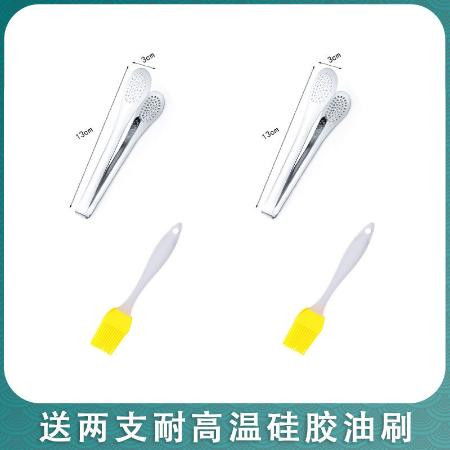 加厚304不锈钢食品夹子 厨房烧烤与夹取食物的多功能工具全解析